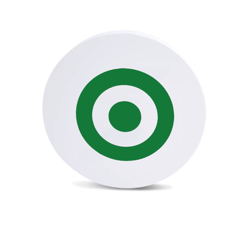WHITE EVA GREEN TARGET PAPER